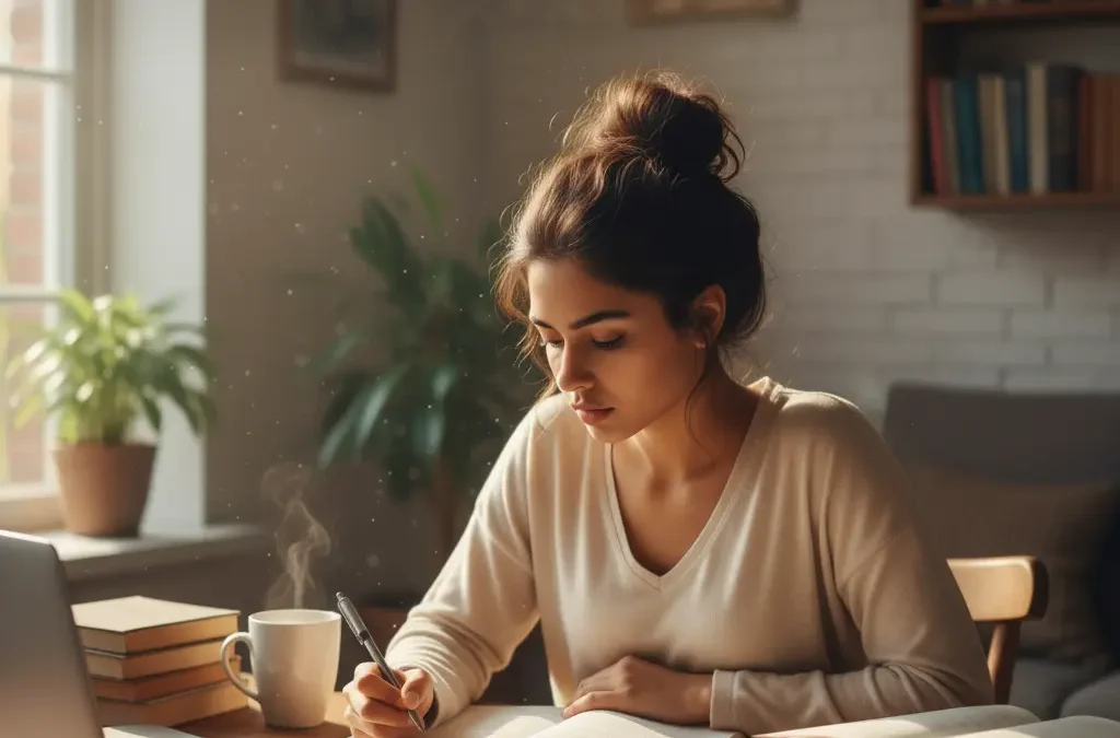 Example of a distraction-free study setup that helps students increase concentration